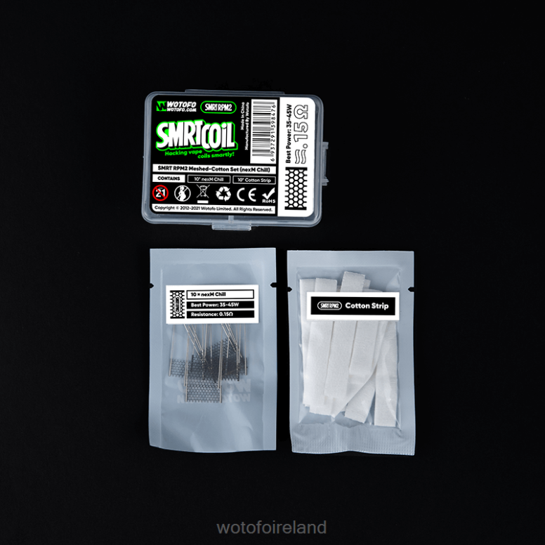 Wotofo Flavors - Wotofo SMRT RPM2 MESH-COTTON SET NEXMESH TURBO P28VD366