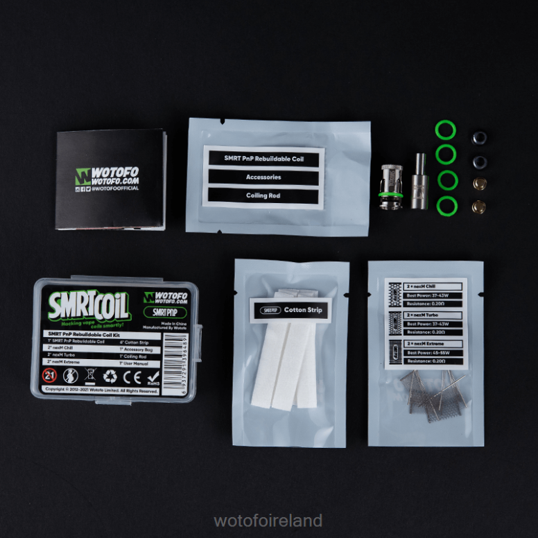 Wotofo Vape Pods - Wotofo SMRT REBUILDABLE COIL KIT SMRT PNP KIT P28VD318