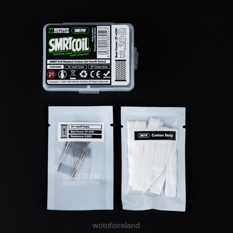 Wotofo Vape Review - Wotofo SMRT PNP MESH-COTTON SET NEXMESH TURBO P28VD339